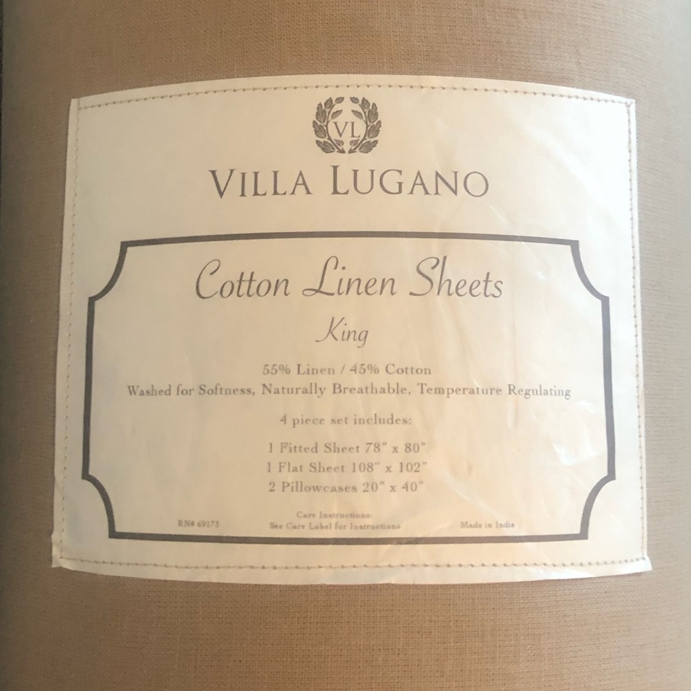 Linen sheets